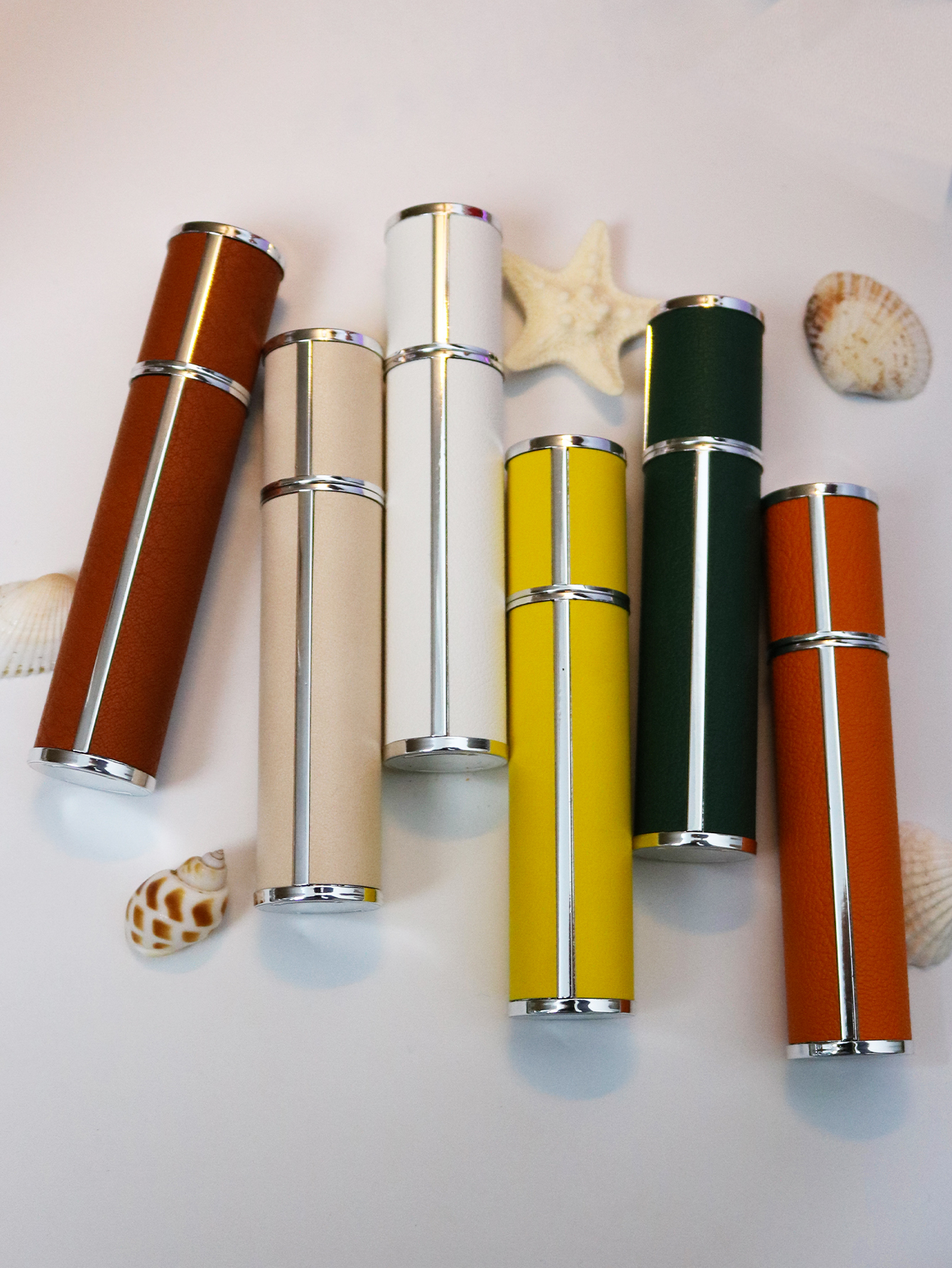 10ml luxury leather wrapped gl - đánh giá và giá Luxury Skincare Bottles