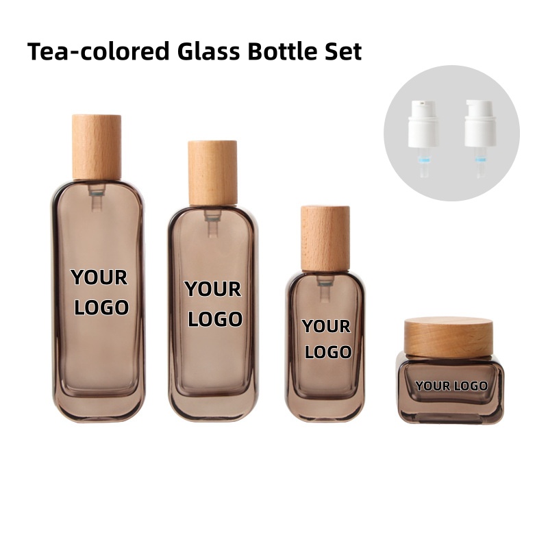 【Logo Custom】1Pcs Luxury Flat  - đánh giá và giá Luxury Skincare Bottles