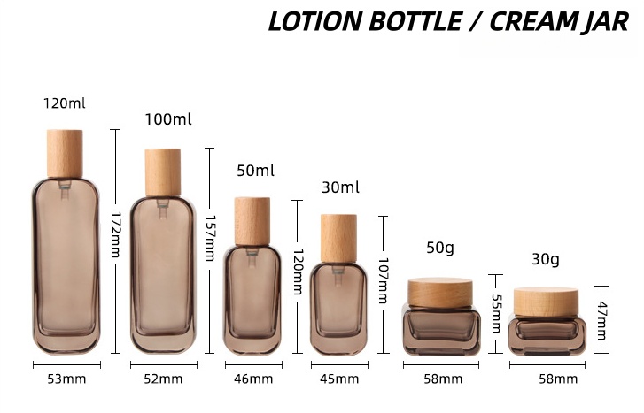 【Logo Custom】1Pcs Luxury Flat  - đánh giá và giá Luxury Skincare Bottles