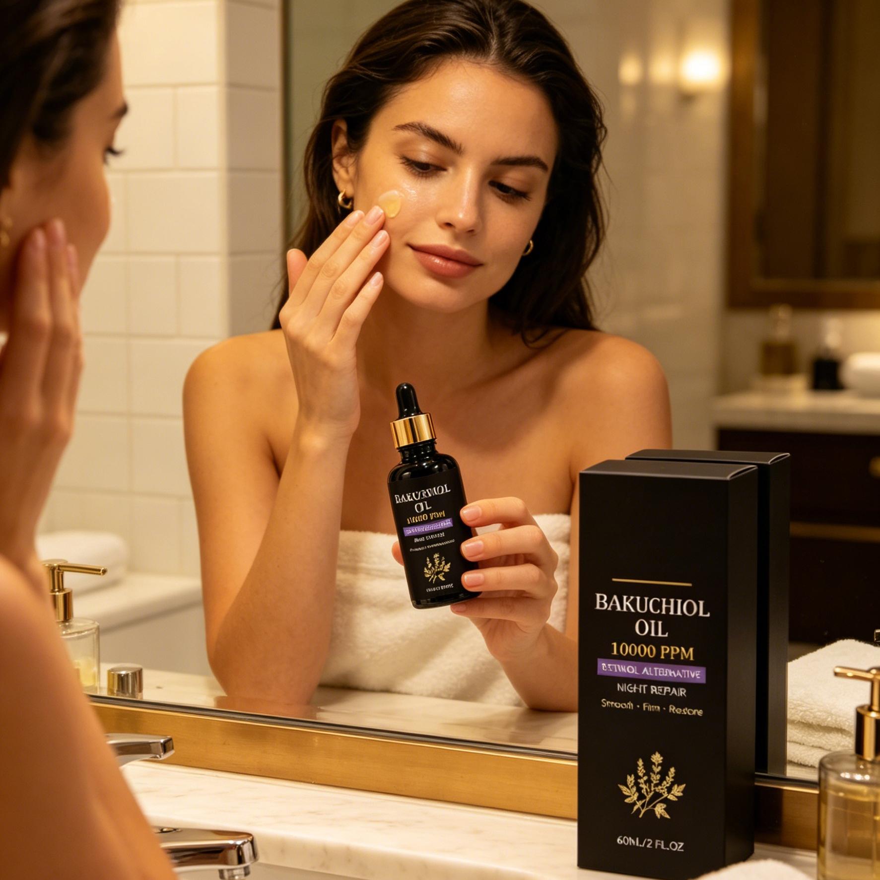 Bakuchiol Oil Tighten Skin Fir - đánh giá và giá Bakuchiol Night Oil