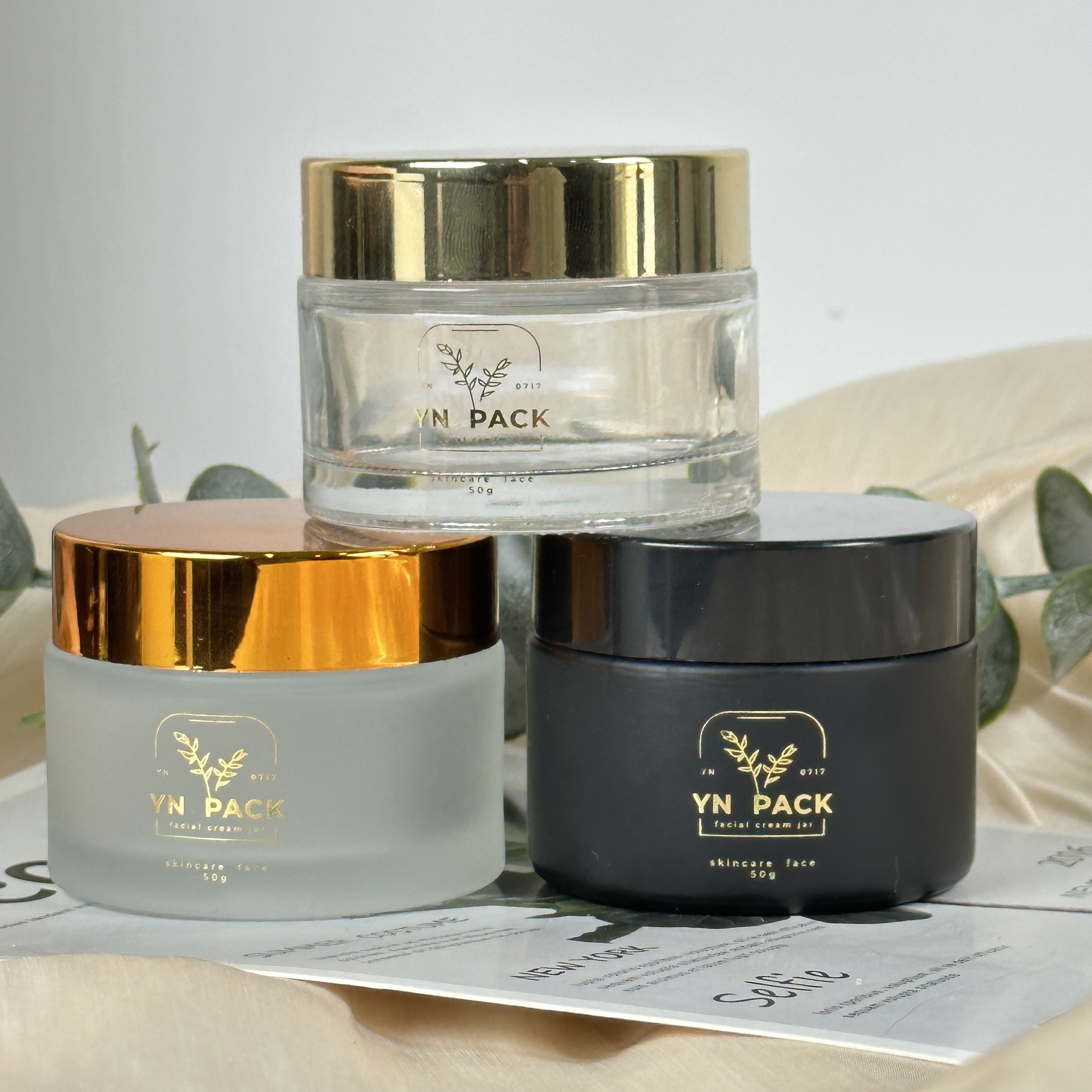 luxury glass jar Wholesa frost - đánh giá và giá Luxury Skincare Bottles