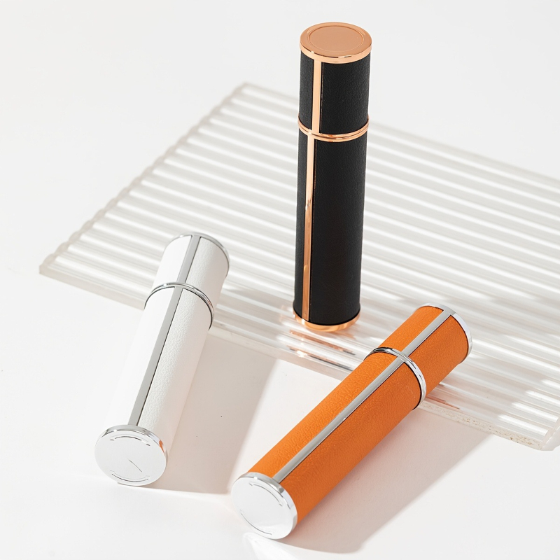 Luxury Leather Wrapped 10ml Gl - đánh giá và giá Luxury Skincare Bottles