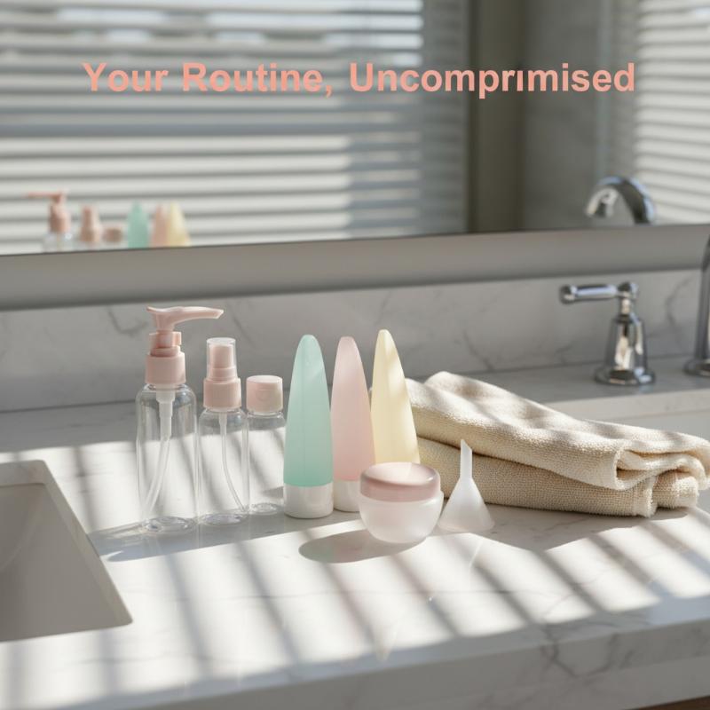 Luxury Travel Bottles Set 11in - đánh giá và giá Luxury Skincare Bottles
