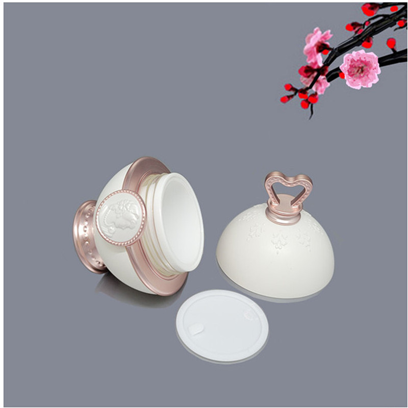 6pcs/pack Gold/White Acrylic E - đánh giá và giá Luxury Skincare Bottles
