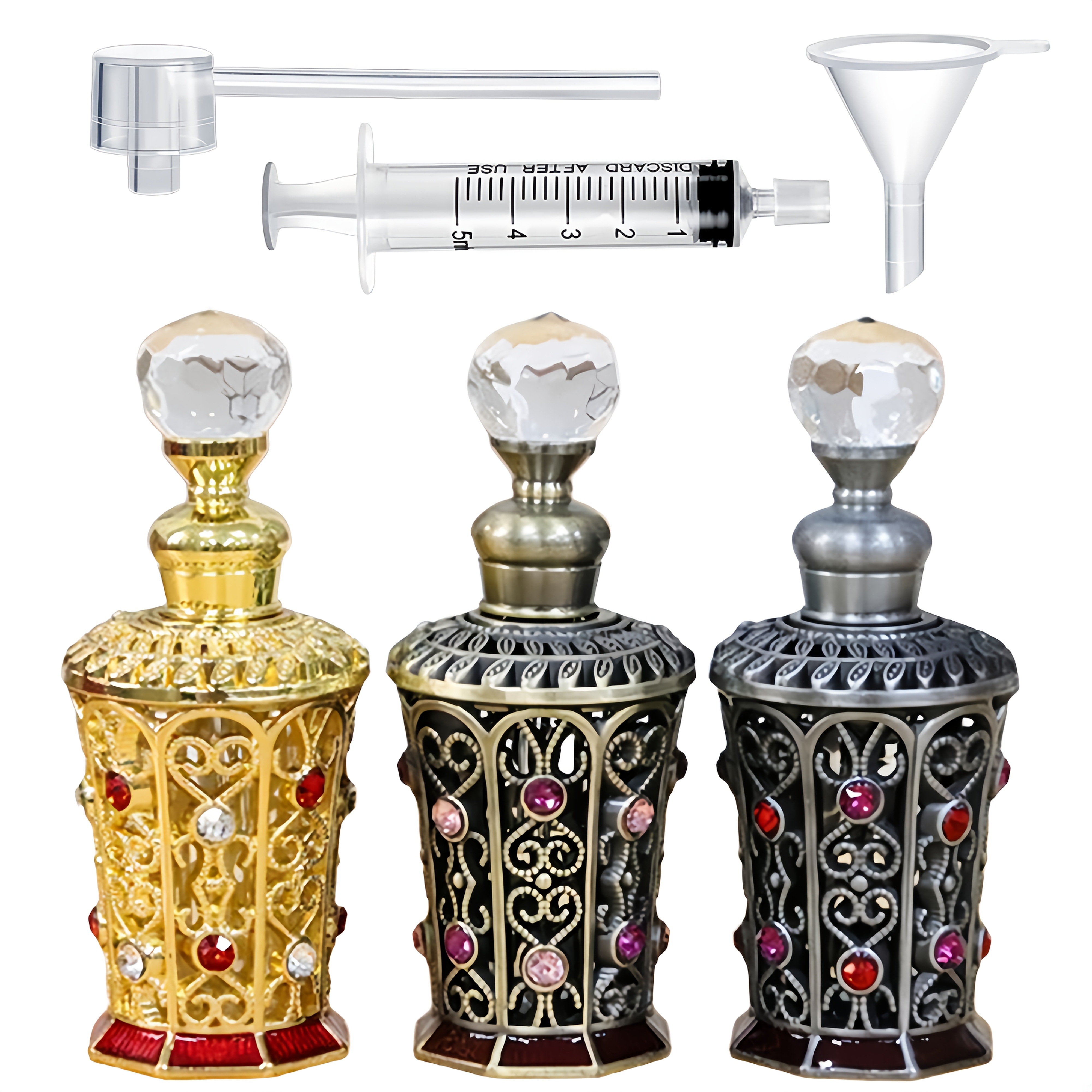 A Set of Vintage-Style Dispens - đánh giá và giá Luxury Skincare Bottles